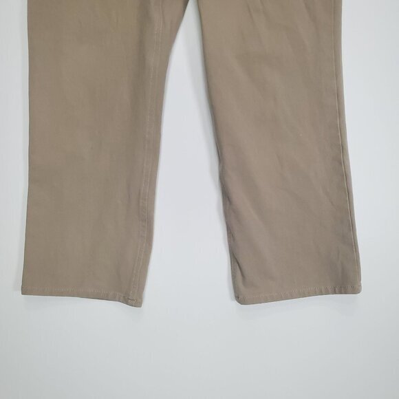 ESCADA SPORT Womens jeans size 38 US 8 'marie' crop Italy tan midrise stretchy - Picture 7 of 11